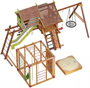 Детская игровая площадка Хижина Аквитания-Фару  с песочницей